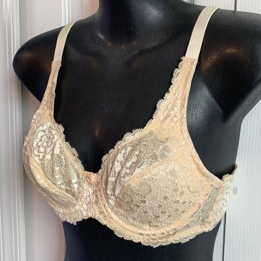 Breezies Unlined Underwire Lace Bra 34A